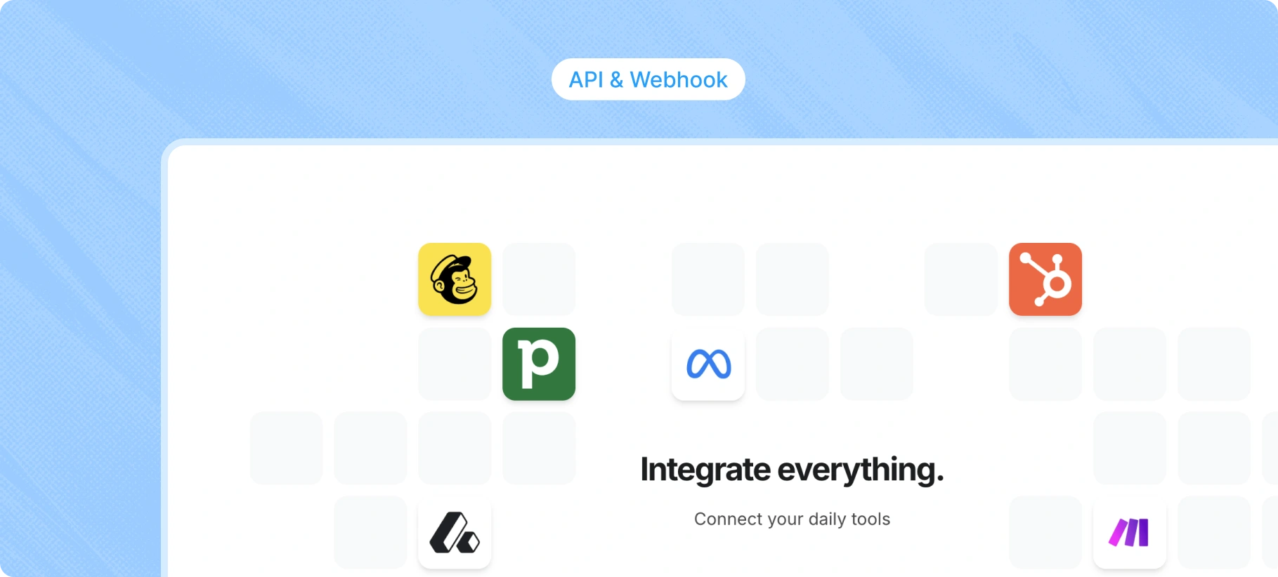 API and Webhooks